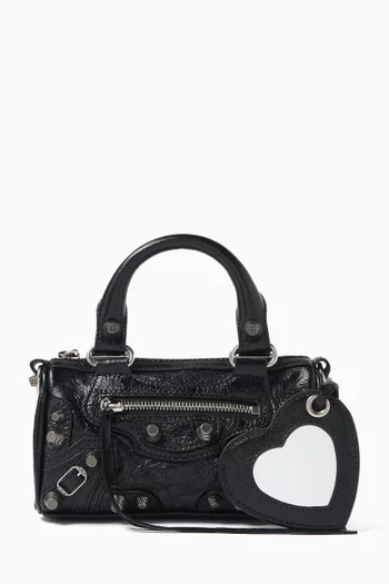 Mini Le Cagole Duffle Tote Bag in Arena Lambskin