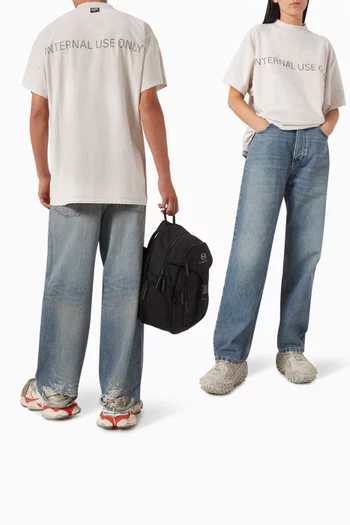 Unisex Internal Use Only Inside-out Oversized T-shirt
