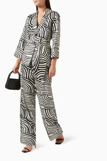 Ilare Printed Wide-leg Pants