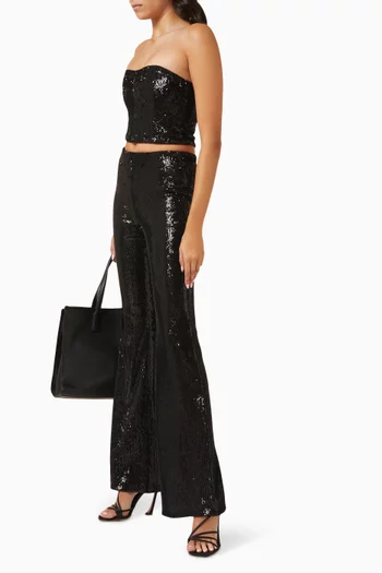Chieti Sequin-embellished Pants