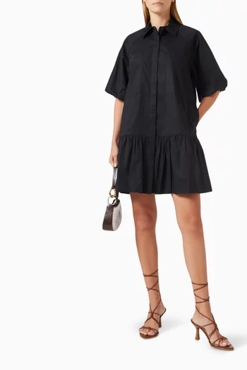 Crissy Mini Dress in Cotton Poplin