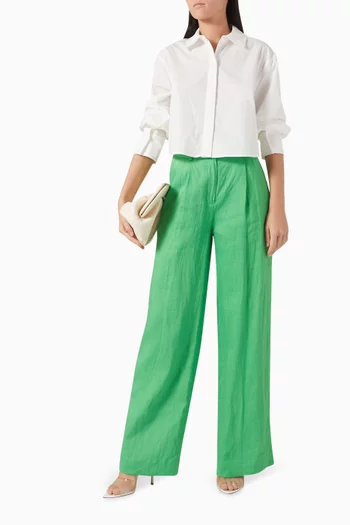 Renata Cropped Shirt in Cotton