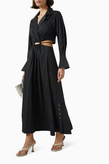 Alex Shirt Dress in Cotton Poplin