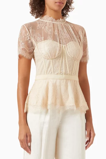 Kehlani Bustier Top in Lace