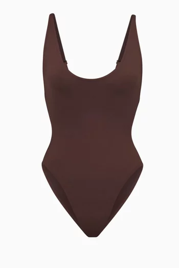 Scoop-neck One-piece Swimsuit