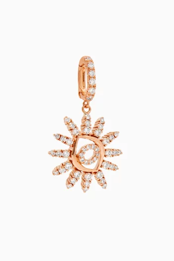 Crazy Eye Clip-on Charm in 18kt Rose Gold