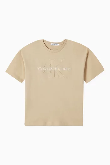 Padded Monogram T-shirt in Cotton