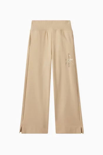 Straight-leg Logo Sweatpants in Stretch Terry