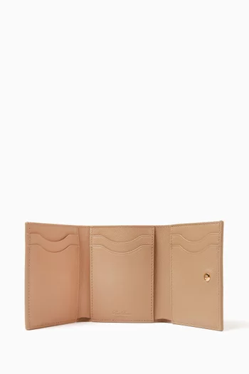 Ghiera Trifold Wallet in Grained Calfskin