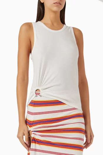 Signature Piercing Tank Top in Cotton
