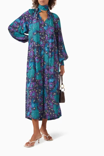 Bohème Belted Midi Dress in LENZING™ ECOVERO™