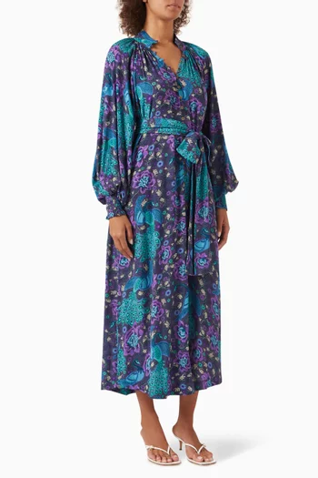 Bohème Belted Midi Dress in LENZING™ ECOVERO™