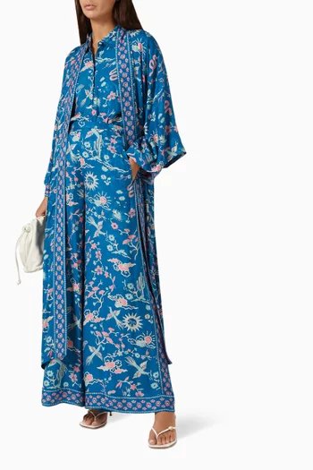 Desert Bandita Maxi Robe in Viscose Blend