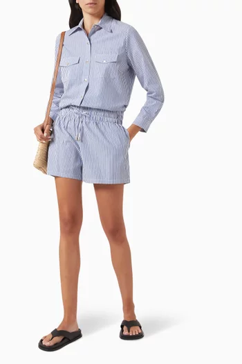 Annie Striped Shorts in Cotton