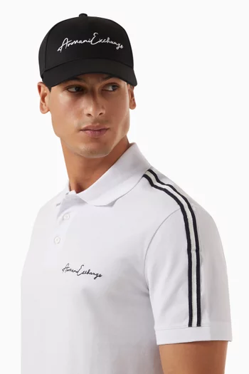 AX Logo Baseball Hat in Cotton