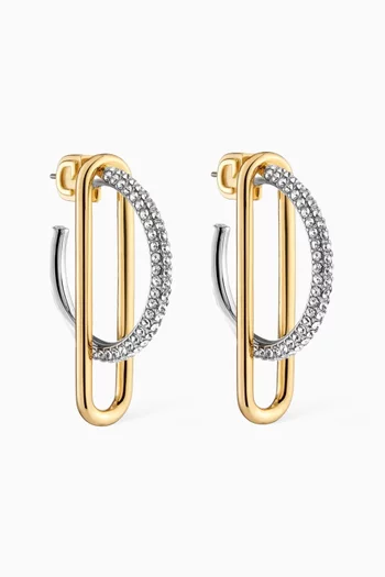Mini Astra Hoop Earrings in Gold and Silver-plated Brass