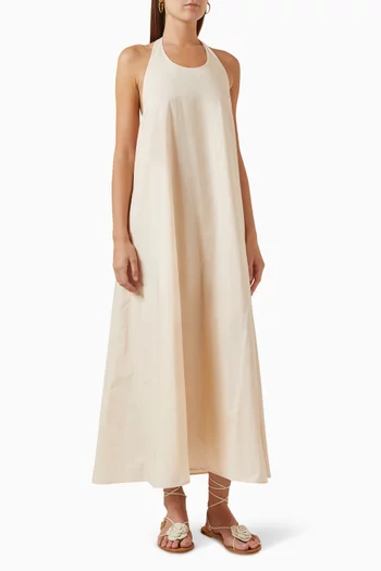 Paloma Maxi Dress in Cotton-poplin