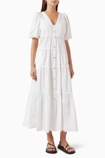 Cecci Maxi Dress in Cotton-poplin