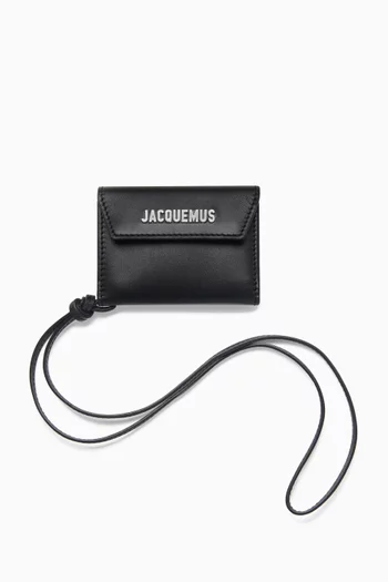Buy Jacquemus Black Le Porte Wallet in Leather For Men Online Ounass UAE