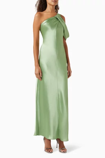 Hilder Maxi Dress in Satin