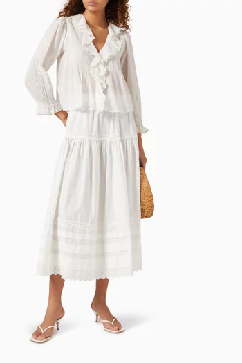 Hardy Ruffle Top in Organic Cotton