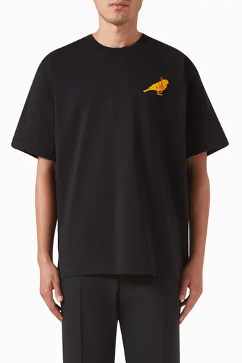 Canary Embroidered T-shirt in Organic Cotton
