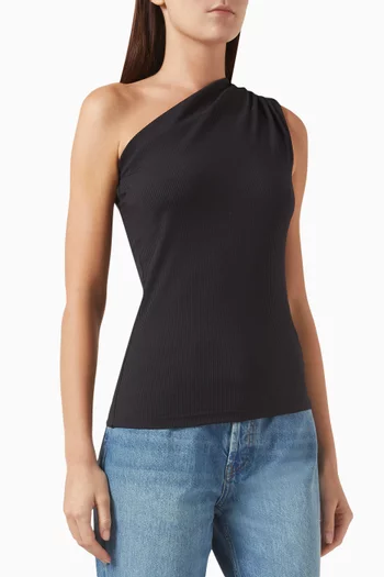 Camila One-shoulder Top in Stretch Jersey