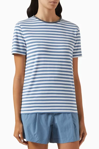 Striped T-shirt in Jersey