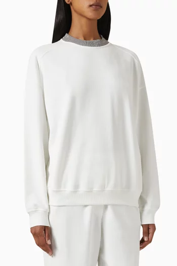 Embellished Sweatshirt in French Terry