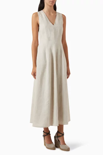 Fluid Maxi Dress in Linen