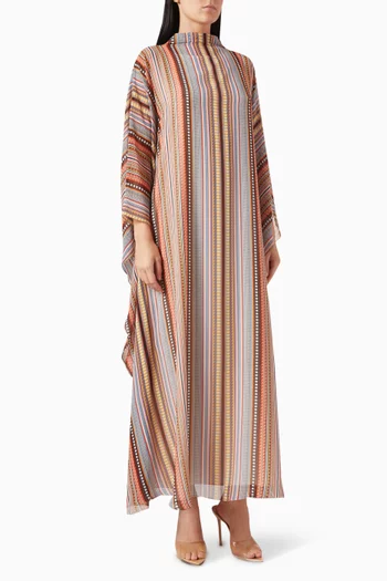 Turtleneck Printed Kaftan