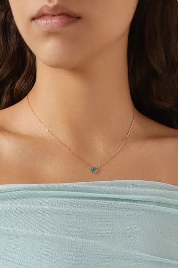 Oula Arabic Letter 'Yaa' Necklace in 18kt Gold