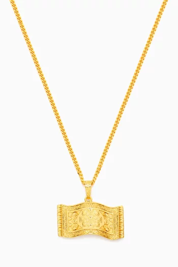 Magic Carpet Necklace in Gold-plated Sterling Silver