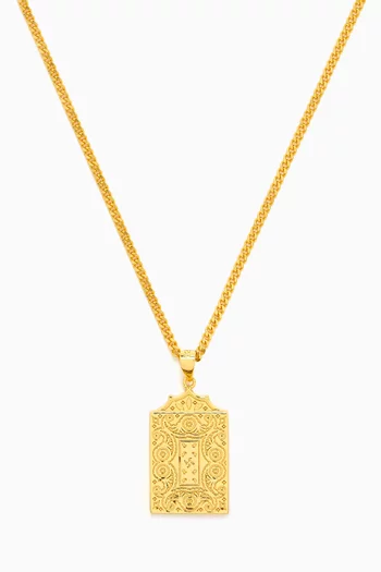 Bandana Necklace in Gold-plated Silver