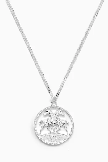 Ride or Die Necklace in Sterling Silver