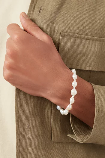 Baroque Pearl Bracelet in Sterling Silver