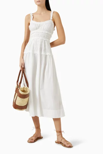 Marianne Midi Dress in Organic-cotton