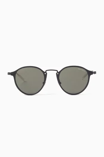 Round Sunglasses in Injected Plastic