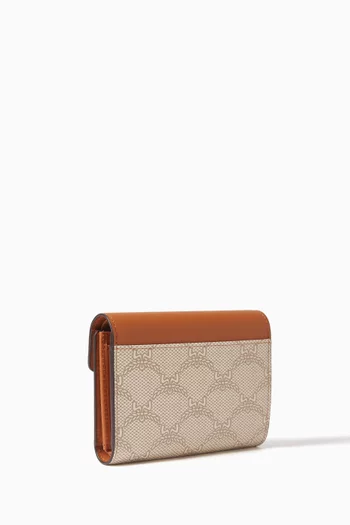Small Tracy Trifold Wallet in Visetos Canvas