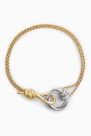 Knot Bracelet in 18kt Gold-plated Sterling Silver
