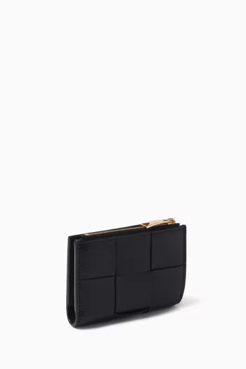 Bi-fold Card Case in Intrecciato Nappa