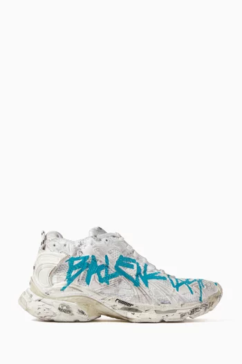 Runner Graffiti Sneakers in Mesh & Nylon