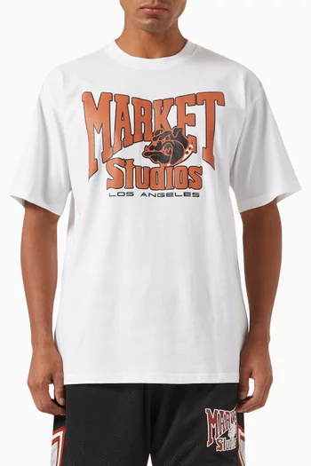 Bulldogs Print T-shirt in Cotton-jersey