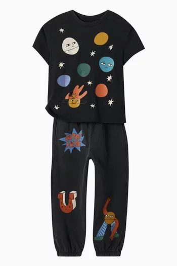 Planets Graphic Print T-shirt