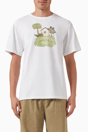 Island Printed T-shirt in Organic Cotton