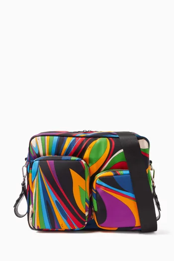 Abstract-print Changing Bag