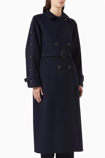 Natale Midi Coat in Virgin Wool