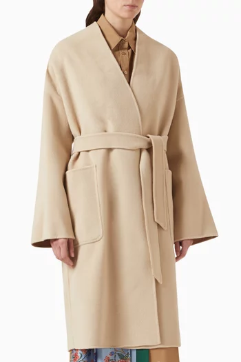 Georgia Belted Coat in Virgin Wool