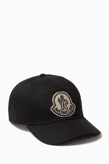 Logo Baseball Cap in Cotton