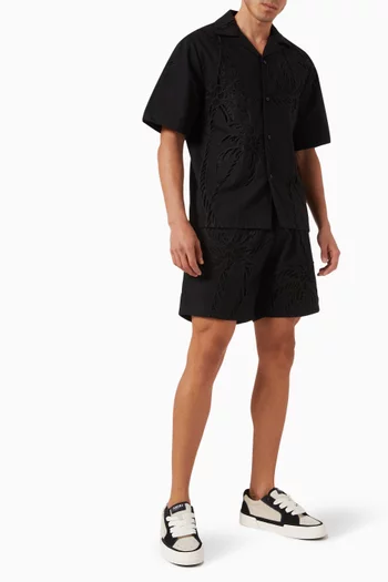 MA Paisley Palm Shorts in Cotton